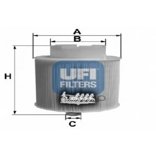 Фильтр Воздушный Audi A6 2.4/3.2/4.2 04- UFI 27.597.00