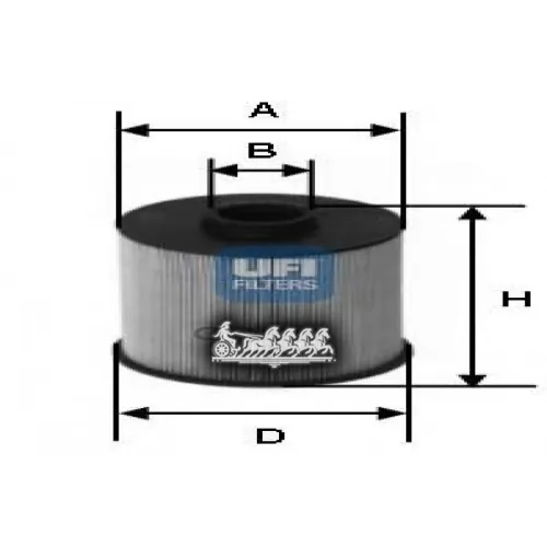 Фильтр Топливный Mb W202/210 Cdi UFI 26.006.00