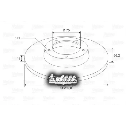 Диск Тормозной Bmw 1 07-09 Зад X2 Valeo 