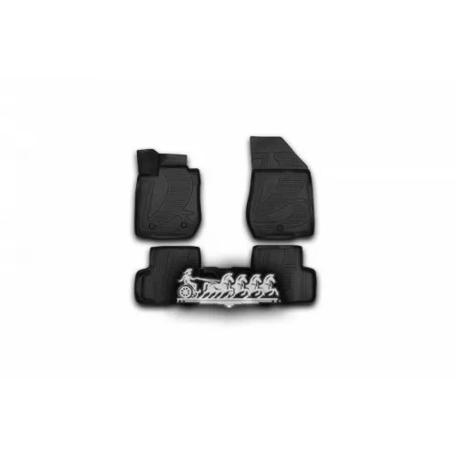 Коврики 3D В Салон Lada Largus2012->4 Шт. (Полиуретан) Autofamily 