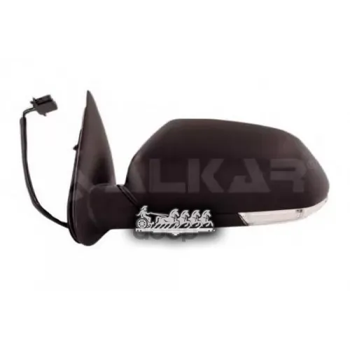 Зеркало Заднего Вида Skoda Octavia Ii 04- Электрич.выпукл.подогрев.ук-Ль Поворот.грунт.лев. ALKAR 