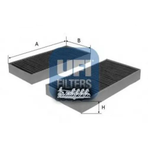 Фильтр Салона Renault Laguna 07- Угольный (Упак.2шт.) UFI 