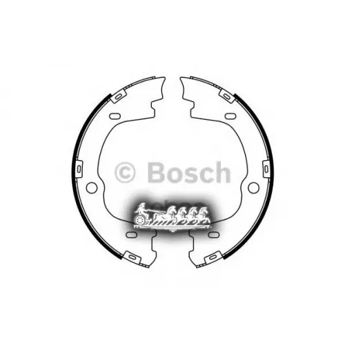Тормозные Колодки Барабанные Hyundai H1/Ix55 08- Bosch 
