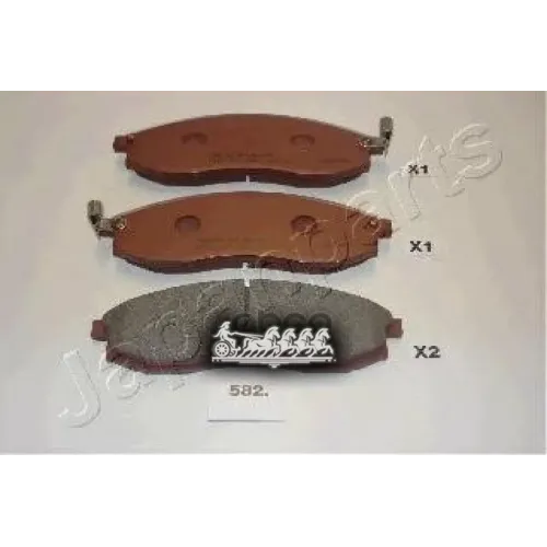 Колодки Тормозные Дисковые Japanparts PA-582AF