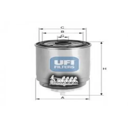 Фильтр Топливный, Дизель UFI 24.401.00