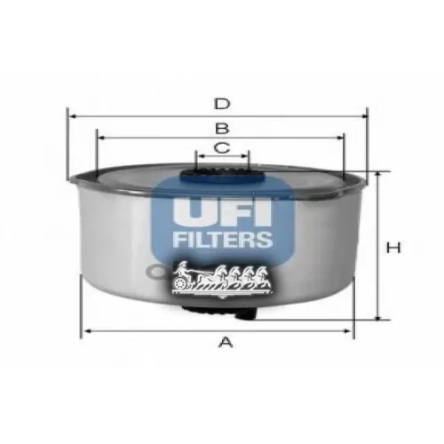 Фильтр Топливный Land Rover Discovery/Range Rover 2.7D-3.6D 04- UFI 24.454.00