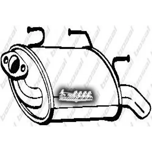 Глушитель Задний (Niss Almera 01-02 ) Bosal 