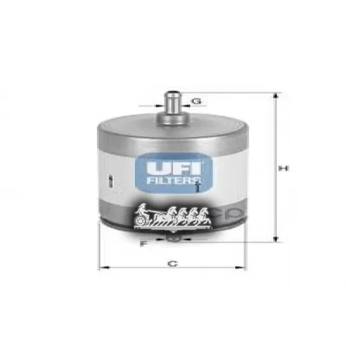 Фильтр Топливный, Бензин UFI 31.817.00