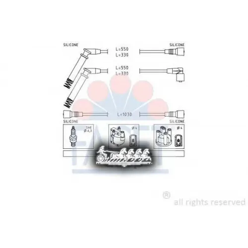 Комплект Высоковольтных Проводов Facet 4.8689