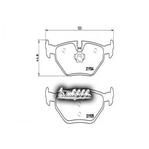 Колодки Тормозные Дисковые Зад Brembo 