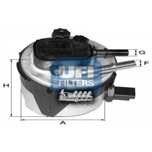 Фильтр Топливный Ford Focus 2 -11 1.6 Tdci UFI 