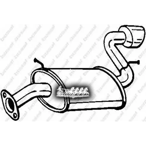 Глушитель Задний (Chev Captiva 07- ) Bosal 