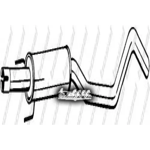 Глушитель Центральный (Opel Meriva 03- ) Bosal 