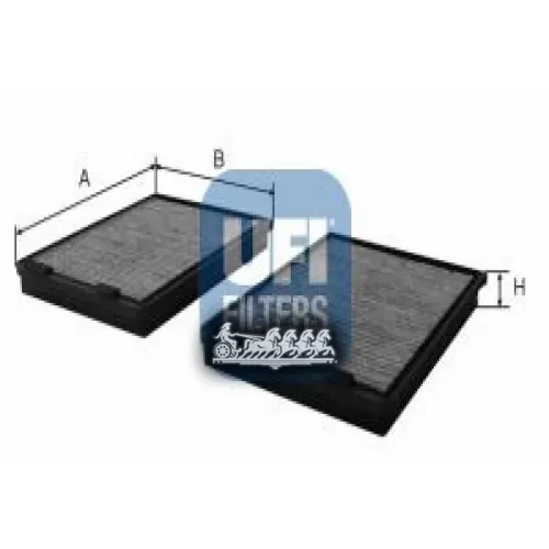Фильтр Салона Bmw E39 Угольный (Упак.2шт.) UFI 54.108.00