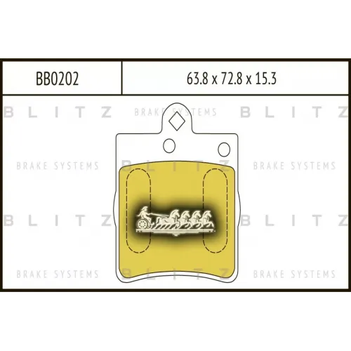 Колодки Тормозные Дисковые Зад Blitz 