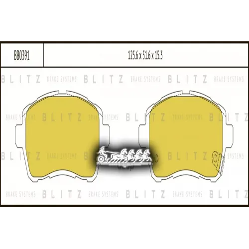 Колодки Тормозные Дисковые Перед Blitz 