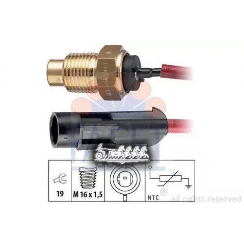 Датчик Температуры Охлаждающей Жидкости Facet 7.3175