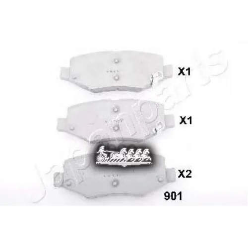 Комплект Тормозных Колодок Дисковый Тормоз Japanparts PP-901AF