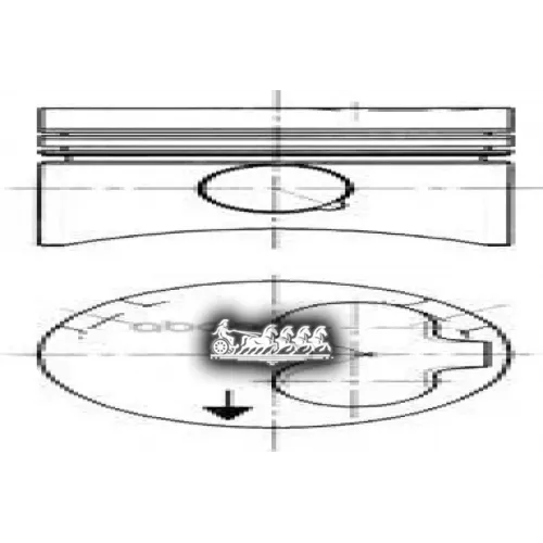Поршень Dm.76.50x1.75x2.0x3.0 +0.50 ] Цена За 1 Шт KOLBENSCHMIDT 