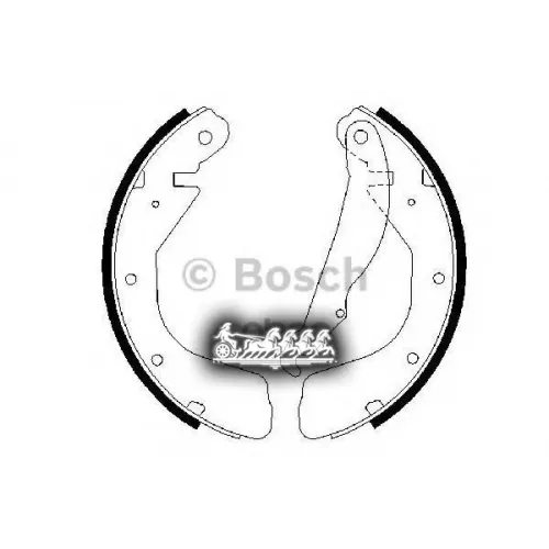Колодки Тормозные Барабанные Зад Bosch 