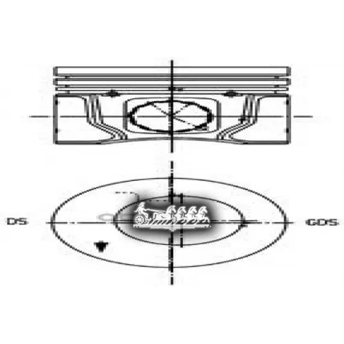 Поршень Комплект Ford 1.8Tdci 0.5 KOLBENSCHMIDT 