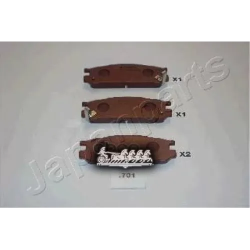 Колодки Тормозные Дисковые Japanparts PP-701AF