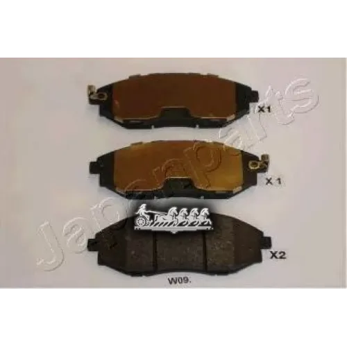 Колодки Тормозные Дисковые Japanparts PA-W09AF