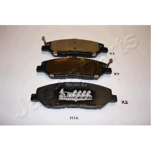 Колодки Тормозные Дисковые Japanparts PA-H14AF