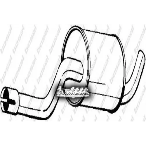 Глушитель Центральный (Volv 940 90-97 ) Bosal 