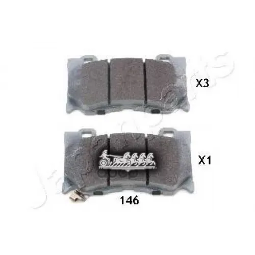 Колодки Тормозные Дисковые Japanparts PA-146AF