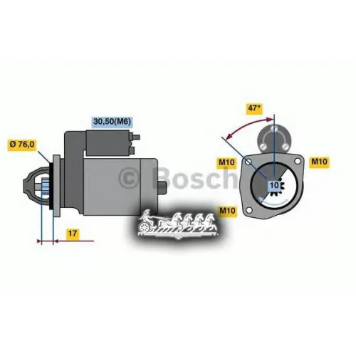 Стартер Ford Trnsit Connect 1.8 1.4Kw Bosch 