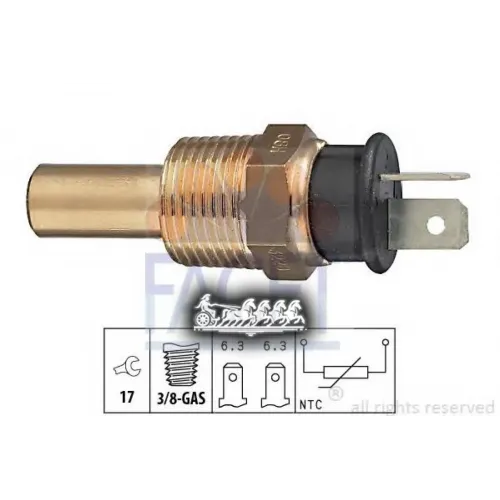 Датчик Температуры Охлаждающей Жидкости Facet 7.3228