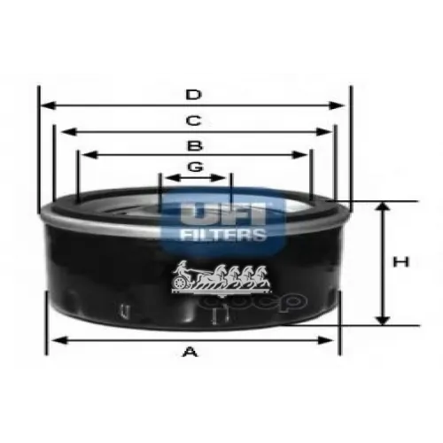Фильтр Масляный Opel/Ford Kadett E/Ascona C/Omega A/Capri/Escort -94 UFI 