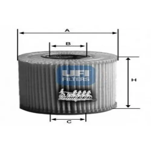 Фильтр Масляный Toyota Auris/Avensis/Corolla/Yaris/Rav4 07- 1.6/1.8/2.0 UFI 