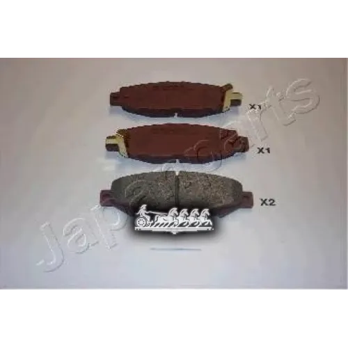 Комплект Тормозных Колодок Дисковый Тормоз Japanparts PP-212AF