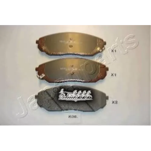 Колодки Тормозные Дисковые Japanparts PA-K08AF