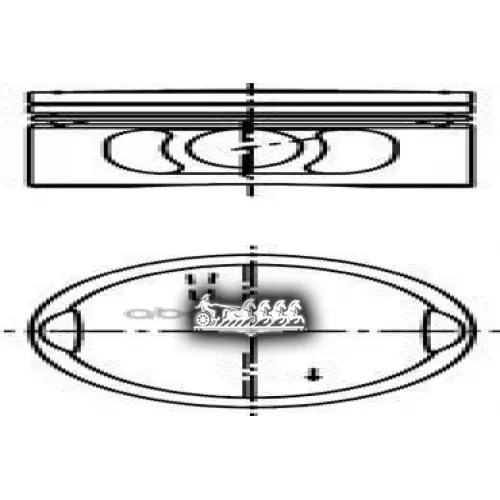 Поршень Dm.82.50x1.2x1.5x2.0 +0.50  Цена За 1 Шт KOLBENSCHMIDT 