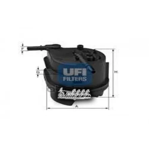 Фильтр Топливный Peugeot/Citroen/Ford/Mazda 206/C3/Fiesta/2 1.4Hdi UFI 