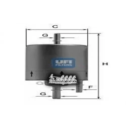 Фильтр Топливный Audi A4/A6 04- 1.8T/2.4/3.0/4.2 UFI 