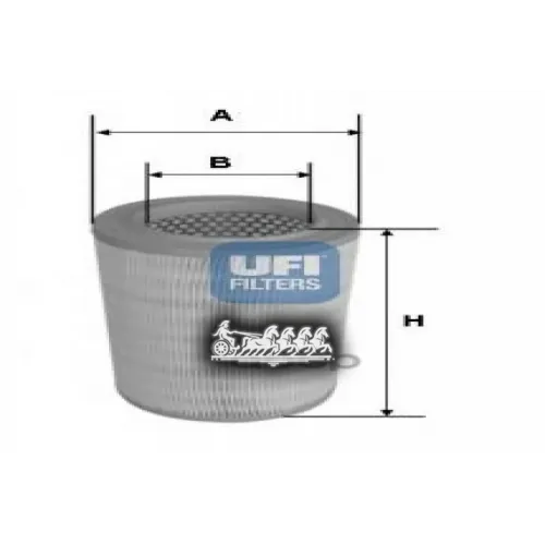Фильтр Воздушный Fiat Bravo/Lancia 07- 1.4/1.6D/1.8/1.9D/2.0D UFI 