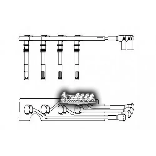 Провода Высоковольтные Vag A3/Golf/Bora 97- BREMI 
