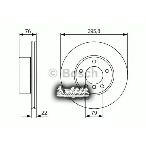 Диск Тормозной Bmw 5(E39) -04 Перед.вент. Bosch 
