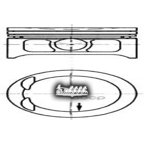 Поршень Комплект Opel Astra/Calibra/Vectra/Omega -04 KOLBENSCHMIDT 