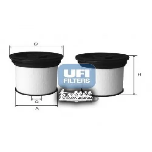 Фильтр Топливный, Дизель UFI 26.047.00