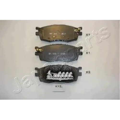 Колодки Тормозные Дисковые Japanparts PA-K12AF