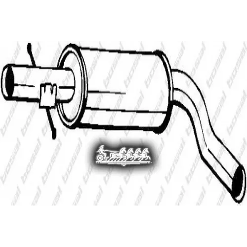 Глушитель Центральный (Audi A3 96-03 ) Bosal 