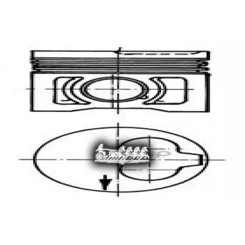 Поршень Комплект Vag 80/100/Golf/Caddy/Passat/T4 -03 1.9/2.4D R4/R5 KOLBENSCHMIDT 