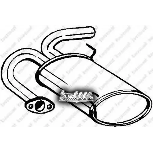 Глушитель Задний (Niss X-Trail 02- ) Bosal 