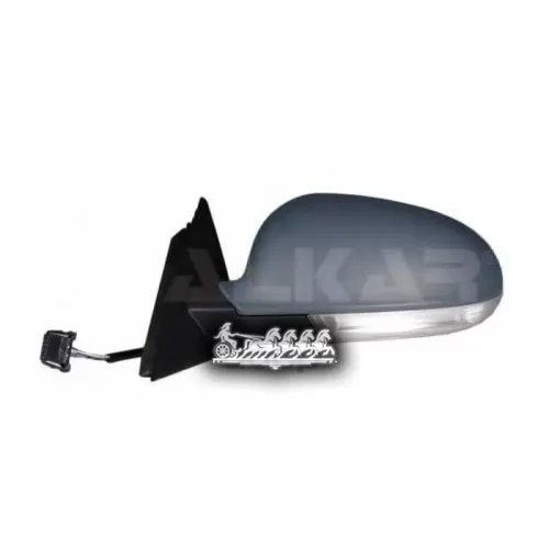 Зеркало Заднего Вида Vw Passat -05 Электрич.асферич.подогрев.ук-Ль Поворот.грунт.лев. ALKAR 