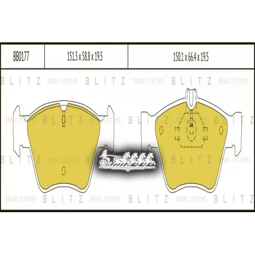 Колодки Тормозные Дисковые Перед Blitz 